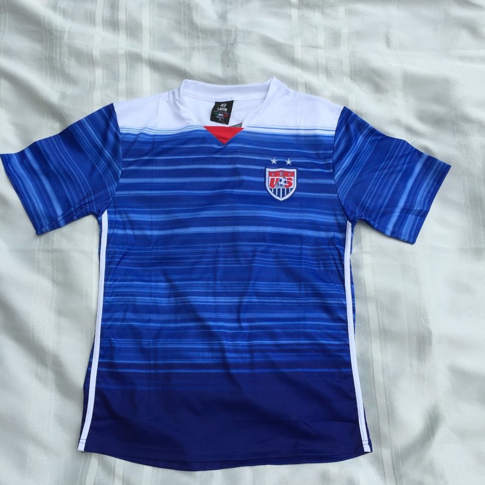 Vintage USA soccer team jersey and shorts